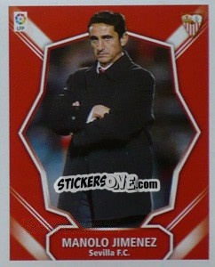 Cromo Entrenador - Manolo Jimenez - Liga Spagnola 2008-2009 n. 372 - Colecciones ESTE