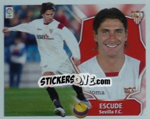 Sticker Julien Escude - Liga Spagnola 2008-2009 n. 377 - Colecciones ESTE