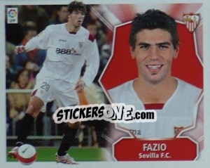 Sticker Fazio - Liga Spagnola 2008-2009 - Colecciones ESTE