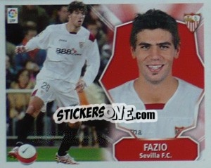 Sticker Fazio - Liga Spagnola 2008-2009 n. 381 - Colecciones ESTE
