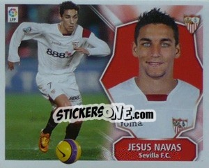 Sticker Jesus Navas - Liga Spagnola 2008-2009 - Colecciones ESTE