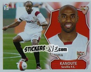 Cromo Frederic Kanoute - Liga Spagnola 2008-2009 - Colecciones ESTE