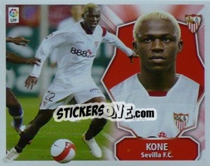Sticker Arouna Kone - Liga Spagnola 2008-2009 n. 392 - Colecciones ESTE