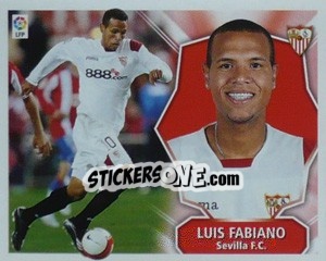 Sticker Luis Fabiano - Liga Spagnola 2008-2009 n. 394 - Colecciones ESTE