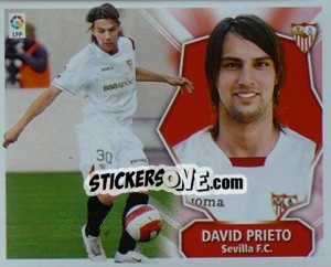 Sticker DAVID PRIETO (COLOCAS) - Liga Spagnola 2008-2009 n. 396 - Colecciones ESTE