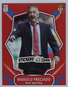 Figurina Entrenador - Manolo Preciado - Liga Spagnola 2008-2009 n. 398 - Colecciones ESTE