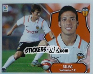Sticker David Silva - Liga Spagnola 2008-2009 n. 435 - Colecciones ESTE