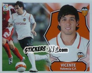 Sticker Vicente - Liga Spagnola 2008-2009 - Colecciones ESTE