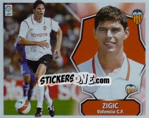 Sticker Nikola Zigic - Liga Spagnola 2008-2009 - Colecciones ESTE