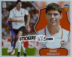 Sticker Nikola Zigic - Liga Spagnola 2008-2009 n. 442 - Colecciones ESTE