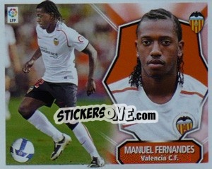 Sticker MANUEL FERNANDES (COLOCAS) - Liga Spagnola 2008-2009 - Colecciones ESTE