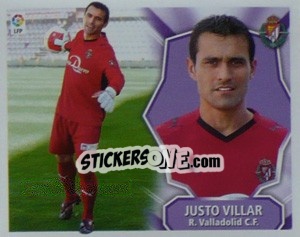 Sticker Justo Villar - Liga Spagnola 2008-2009 - Colecciones ESTE
