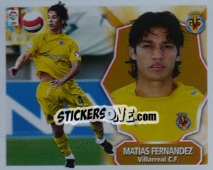 Sticker Matias Fernandez - Liga Spagnola 2008-2009 n. 488 - Colecciones ESTE