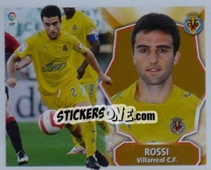 Sticker Giuseppe Rossi - Liga Spagnola 2008-2009 n. 492 - Colecciones ESTE