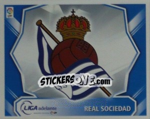 Sticker Real Sociedad (Escudo) - Liga Spagnola 2008-2009 - Colecciones ESTE