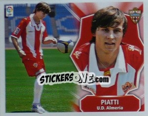 Sticker PIATTI (Almeria) - Liga Spagnola 2008-2009 - Colecciones ESTE