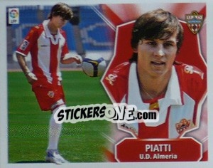 Cromo PIATTI (Almeria) - Liga Spagnola 2008-2009 - Colecciones ESTE