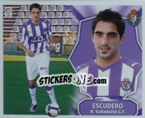 Sticker ESCUDERO (Valladolid) - Liga Spagnola 2008-2009 n. 524 - Colecciones ESTE