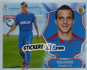 Sticker SOLDADO (Getafe) - Liga Spagnola 2008-2009 n. 540 - Colecciones ESTE