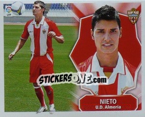 Sticker NIETO (Almeria) - Liga Spagnola 2008-2009 - Colecciones ESTE