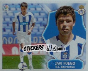 Sticker JAVI FUEGO (Recreativo) - Liga Spagnola 2008-2009 - Colecciones ESTE
