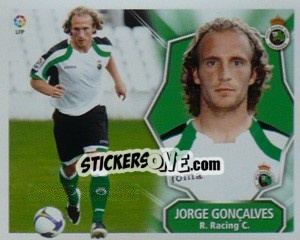 Sticker JORGE GONCALVES (Racing) - Liga Spagnola 2008-2009 n. 562 - Colecciones ESTE