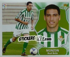 Sticker MONZON (Betis) - Liga Spagnola 2008-2009 - Colecciones ESTE