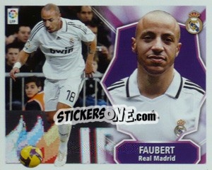 Cromo Julien Faubert (Real Madrid) - Liga Spagnola 2008-2009 - Colecciones ESTE