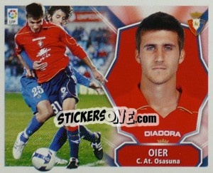 Sticker Oier (Osasuna) - Liga Spagnola 2008-2009 n. MI-20 - Colecciones ESTE
