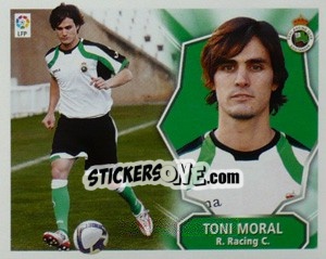 Sticker Toni Moral (Racing) - Liga Spagnola 2008-2009 n. MI-22 - Colecciones ESTE