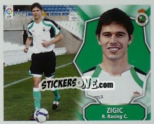 Cromo Zigic (Racing) - Liga Spagnola 2008-2009 - Colecciones ESTE