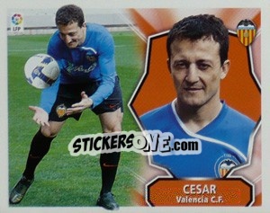 Cromo Cesar Sanchez (Valencia) - Liga Spagnola 2008-2009 n. MI-28 - Colecciones ESTE
