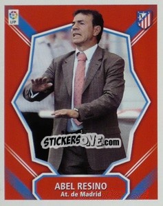 Sticker Abel Resino (Atletico Madrid) - Liga Spagnola 2008-2009 n. MI-32 - Colecciones ESTE