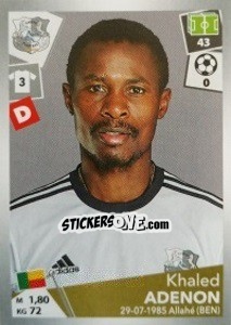 Sticker Khaled Adenon - FOOT 2017-2018 n. 2 - Panini