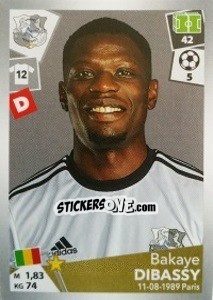 Sticker Bakaye Dibassy - FOOT 2017-2018 n. 5 - Panini