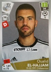 Sticker Oualid El-Hajjam - FOOT 2017-2018 n. 6 - Panini