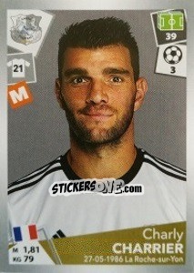 Sticker Charly Charrier - FOOT 2017-2018 - Panini