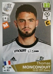 Sticker Thomas Monconduit - FOOT 2017-2018 n. 13 - Panini