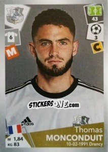 Cromo Thomas Monconduit - FOOT 2017-2018 - Panini