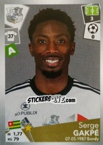 Sticker Serge Gakpé - FOOT 2017-2018 n. 15 - Panini