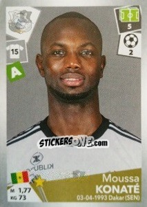 Sticker Moussa Konaté - FOOT 2017-2018 n. 16 - Panini