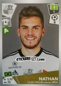Sticker Nathan - FOOT 2017-2018 n. 19 - Panini
