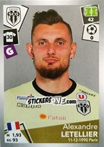 Sticker Alexandre Letellier - FOOT 2017-2018 n. 27 - Panini