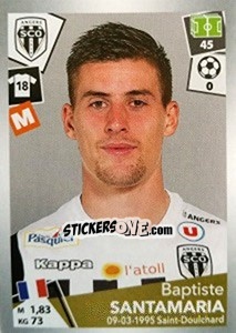 Sticker Baptiste Santamaria - FOOT 2017-2018 n. 38 - Panini