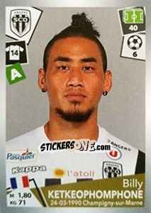 Sticker Billy Ketkeophomphone - FOOT 2017-2018 n. 43 - Panini