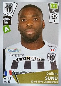 Figurina Gilles Sunu - FOOT 2017-2018 - Panini