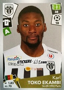 Sticker Karl Toko Ekambi - FOOT 2017-2018 n. 45 - Panini