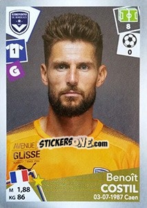 Figurina Benoît Costil - FOOT 2017-2018 - Panini