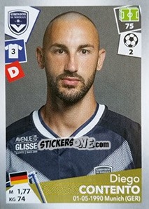 Sticker Diego Contento - FOOT 2017-2018 n. 54 - Panini