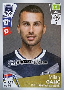 Sticker Milan Gajic - FOOT 2017-2018 n. 55 - Panini
